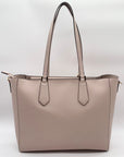 Michael Kors Nude Pebbled Leather Kimberly Large Tote
