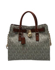 Michael Kors Brown & Vanilla Hamilton Large Tote