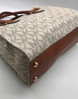 Michael Kors Brown & Vanilla Hamilton Large Tote