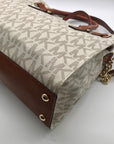 Michael Kors Brown & Vanilla Hamilton Large Tote