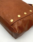 Hammit Mahogany Leather Medium Daniel Convertible Crossbody Bag