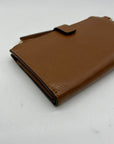 Michael Kors Brown Pebbled Leather Double Zip Wristlet