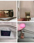 Furla Blush Leather Mimi Crossbody Bag