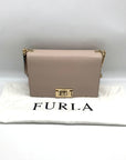 Furla Blush Leather Mimi Crossbody Bag