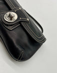Coach Legacy Black Leather Wristlet