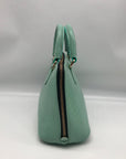 WKND WYFR Aquamarine Croc Embossed Leather Convertible Satchel