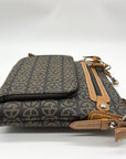 Giani Bernini Brown Block Signature Crossbody Bag