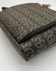 Giani Bernini Brown Block Signature Crossbody Bag