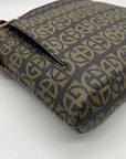 Giani Bernini Brown Block Signature Crossbody Bag