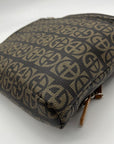 Giani Bernini Brown Block Signature Crossbody Bag