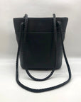 Brighton Black Leather Bucket Bag