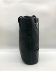 Brighton Black Leather Bucket Bag