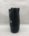 Brighton Black Leather Bucket Bag