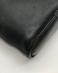 Brighton Black Leather Bucket Bag