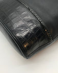 Brighton Black Leather Bucket Bag