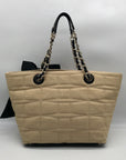 Kate Spade Tan Straw Coal Tote Bag