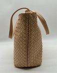 On 34th Chai Faux Leather Woven Tote Bag