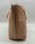 On 34th Chai Faux Leather Woven Tote Bag