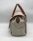 Michael Kors Beige & Brown Leather Margo Satchel