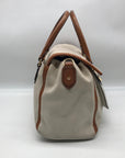 Michael Kors Beige & Brown Leather Margo Satchel