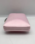 I.N.C International Concepts Pink Dogwood Satin Crystal Frame Clutch