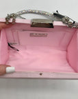 I.N.C International Concepts Pink Dogwood Satin Crystal Frame Clutch