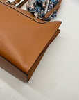 London Fog Brown Belmont Satchel Bag with Removable Paisley