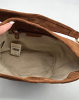 Michael Kors Brown Suede Sony Shopper Shoulder Bag