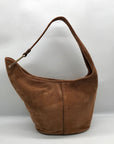 Michael Kors Brown Suede Sony Shopper Shoulder Bag