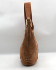 Michael Kors Brown Suede Sony Shopper Shoulder Bag