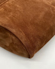 Michael Kors Brown Suede Sony Shopper Shoulder Bag