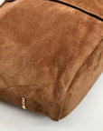 Michael Kors Brown Suede Sony Shopper Shoulder Bag