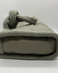 Like Dreams Grey Everyday Faux Leather Sherpa Tote Bag