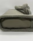 Like Dreams Grey Everyday Faux Leather Sherpa Tote Bag