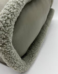 Like Dreams Grey Everyday Faux Leather Sherpa Tote Bag