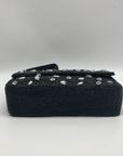 On 34th Black Beaded Shoulder Bag