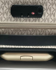 Michael Kors Vanilla And Soft Pink Monogram Logo Suitcase