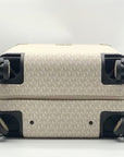 Michael Kors Vanilla And Soft Pink Monogram Logo Suitcase