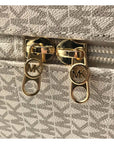 Michael Kors Vanilla And Soft Pink Monogram Logo Suitcase