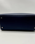 Kate Spade Blue Medium Saffiano Leather Satchel Bag