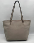 Coach Grey Leather Town Car Tote Bag