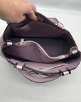 Kate Spade Purple Pebbled Leather Gwyn Pershing Street Convertible Satchel Bag