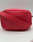 Kate Spade Pink Pebbled Leather Camera Crossbody Bag