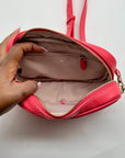 Kate Spade Pink Pebbled Leather Camera Crossbody Bag