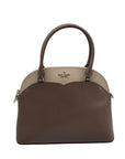 Kate Spade Neutral Colorblock Leather Payton Dome Satchel