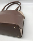 Kate Spade Neutral Colorblock Leather Payton Dome Satchel