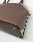 Kate Spade Neutral Colorblock Leather Payton Dome Satchel