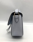Kate Spade Blue Pebbled Leather Medium Knott Saddle Crossbody Bag