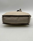 Fossil Cream Pebbled Leather Adjustable Crossbody Bag
