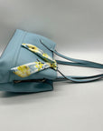Nanette Lepore Ice Blue Kassandra Triple Section Shoulder Bag